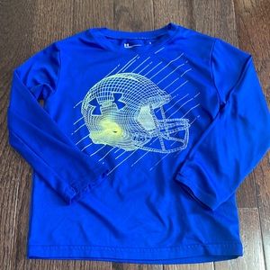 Under Armour size 6 Glow in the Dark football helmet decal long sleeve tee